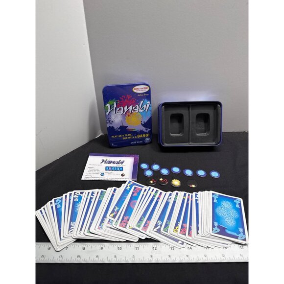 R&R Games Hanabi Fireworks Card Game Tin Travel Game Complete Excellent Light Sc - Picture 3 of 11